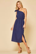 One-Shoulder Midi Dress
