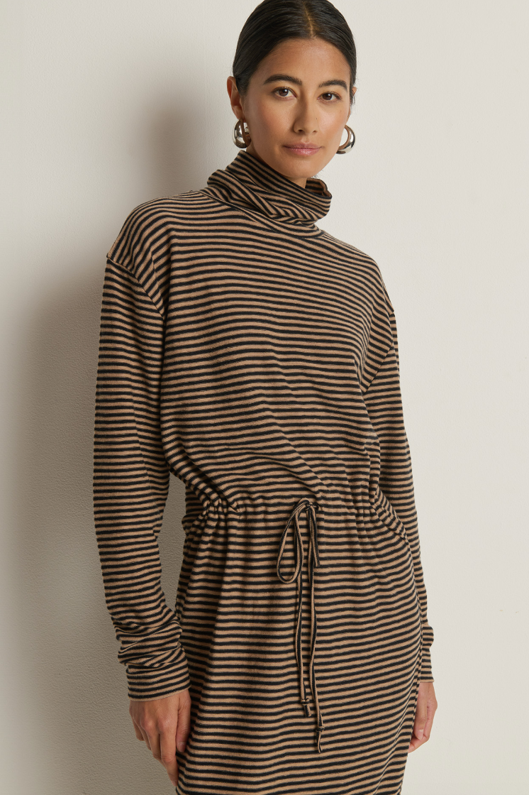 Mariel Dress- Mini Coco Stripe