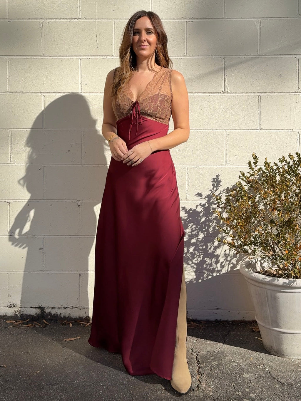 Aitana Satin Maxi Dress