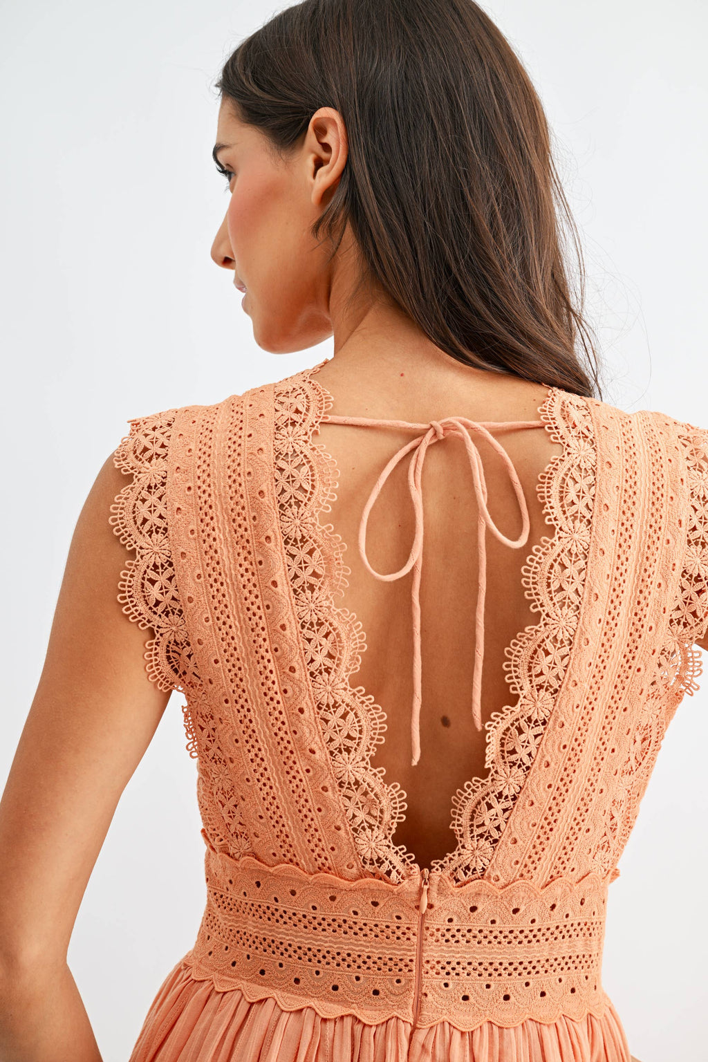 Lace Boho Midi Dress