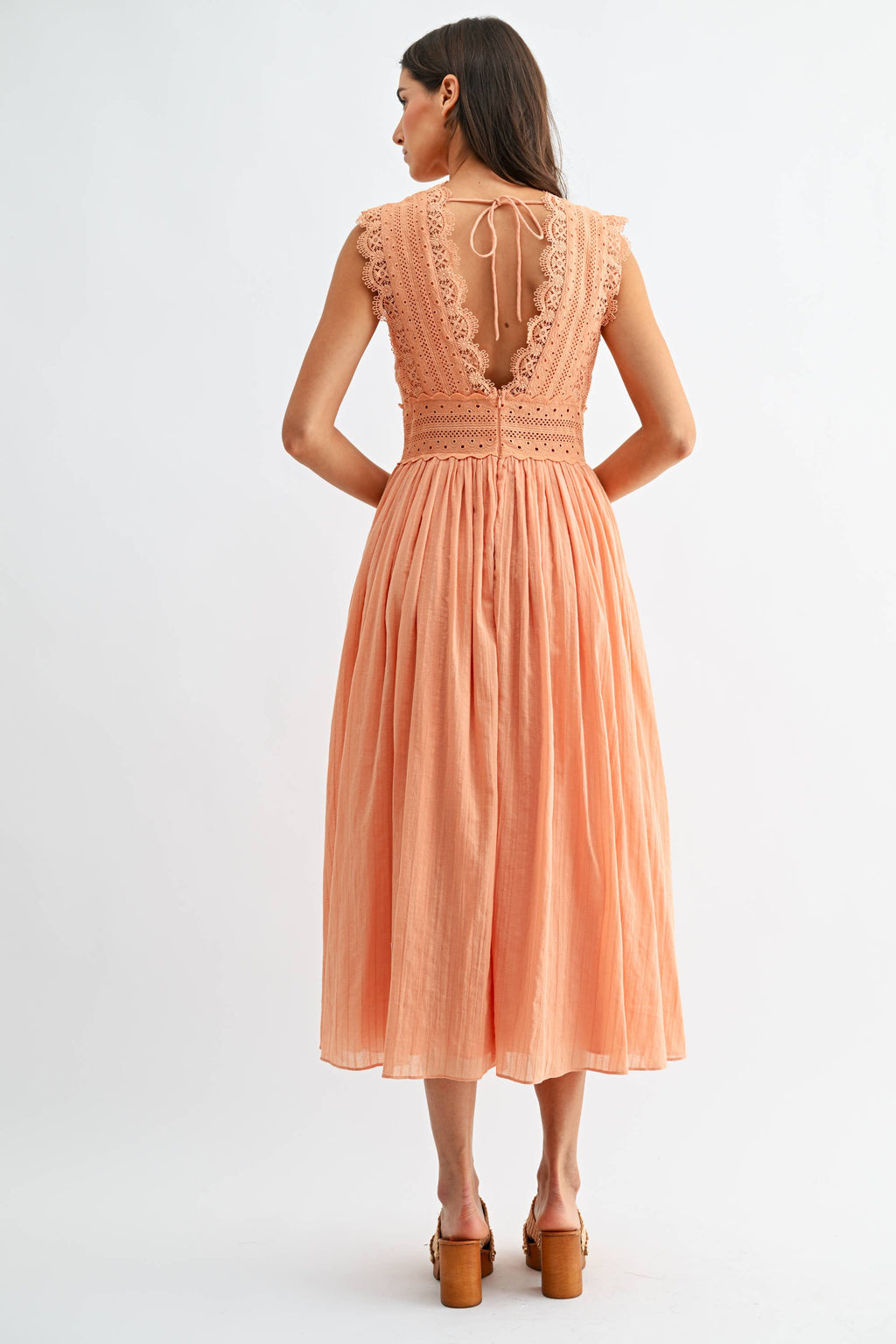 Lace Boho Midi Dress