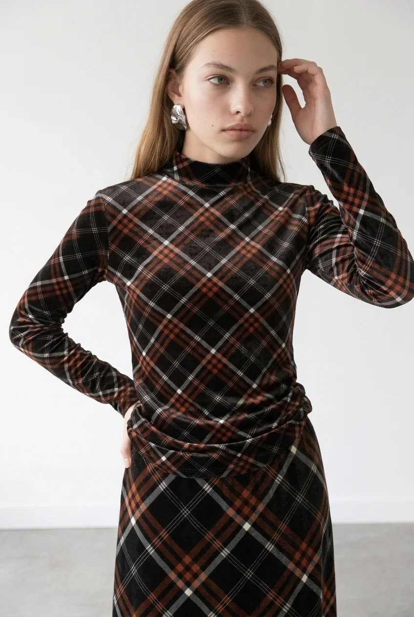 Velvet printed 2pc Set