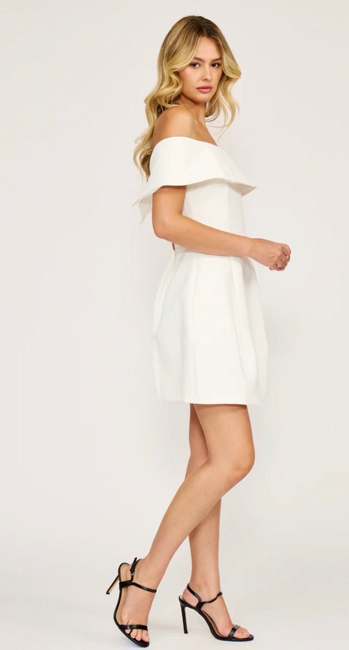 Lucy Paris Erin Off The Shoulder Mini Dress