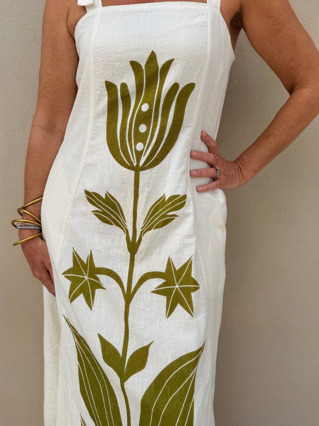 THML Ivory Tie Dress