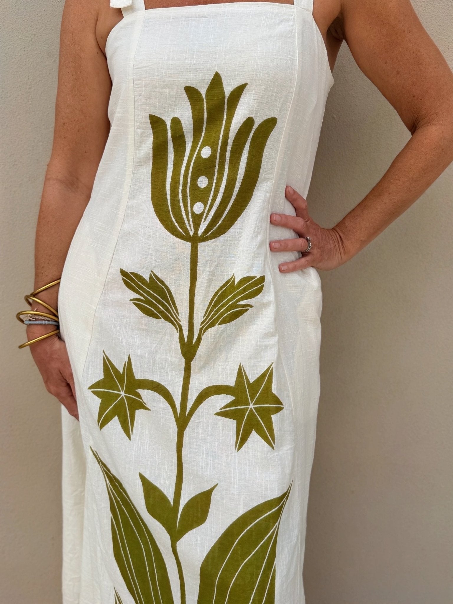 THML Ivory Tie Dress