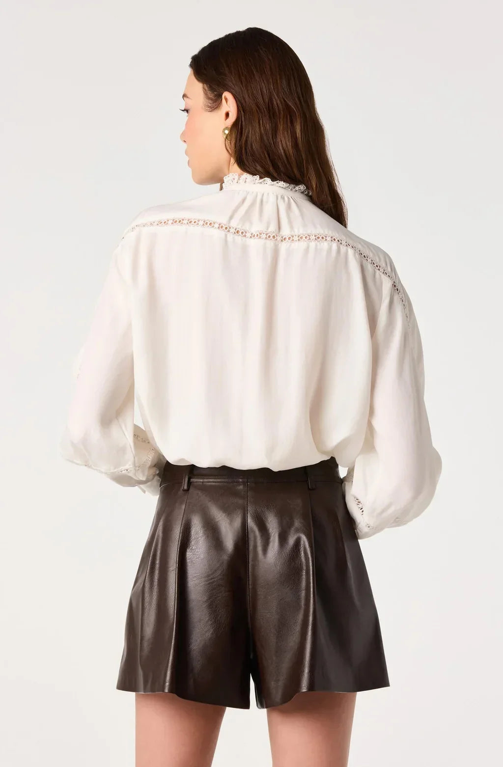 [ASTR The Label] Edith Lace Trim Top