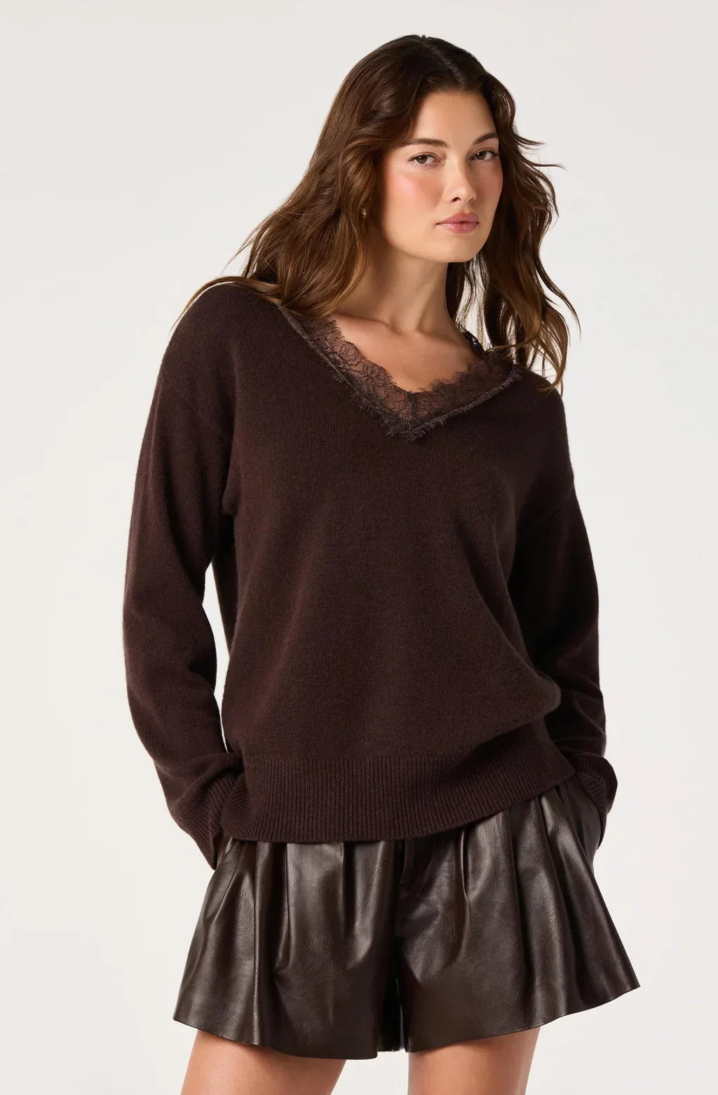 [ASTR The Label] Jadyn V-Neck Sweater