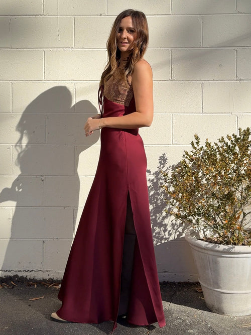 Aitana Satin Maxi Dress