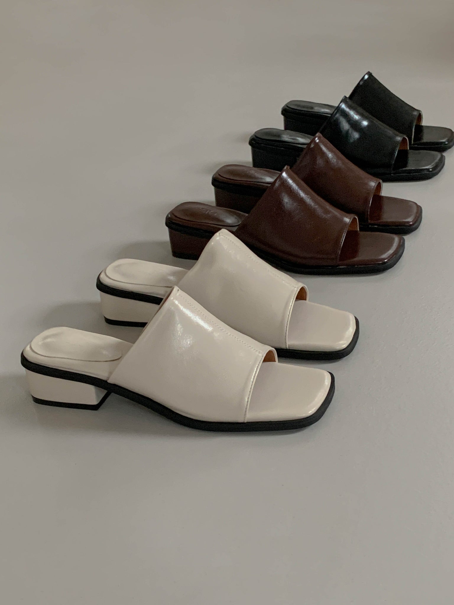Belinda Mules in Ivory