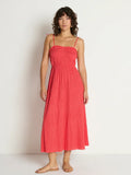 Madeline Tie Midi Dress- Flora