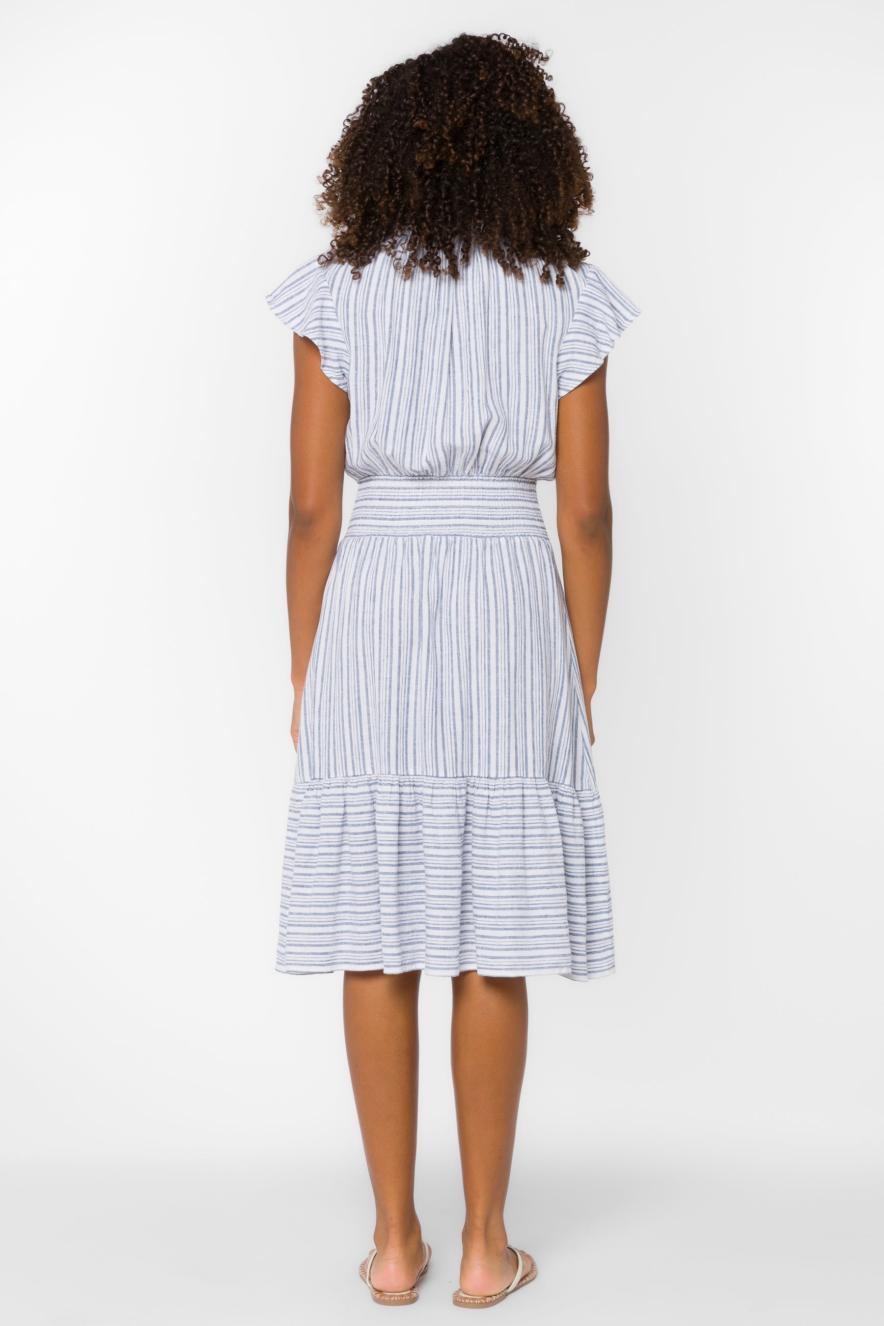 SHIRI BLUE STRIPE DRESS