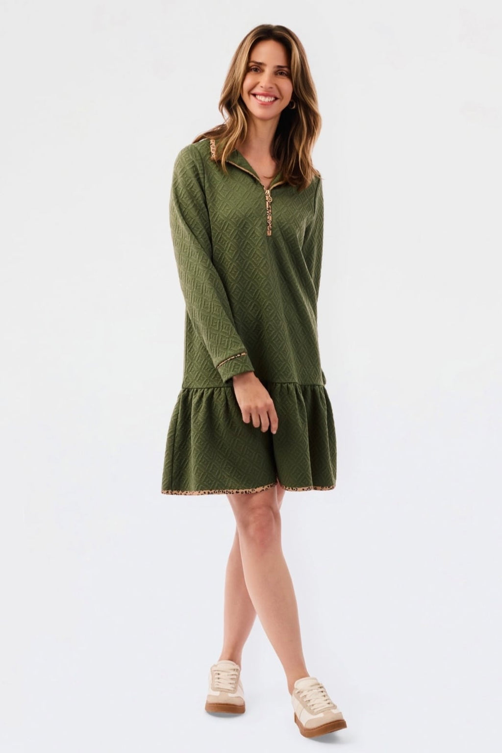 Adriana Dress-Olive