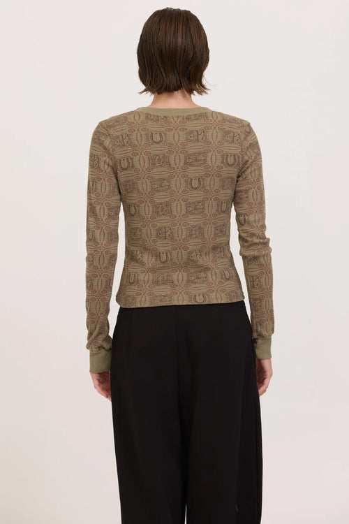 Allover Western Thermal Top