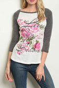 Ivory Charcoal Tee