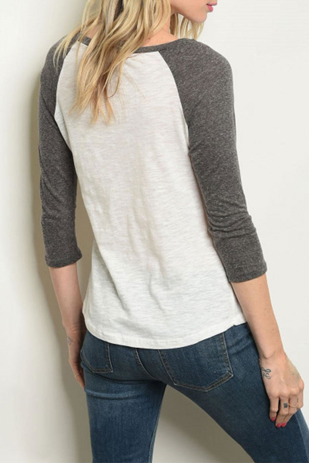 Ivory Charcoal Tee