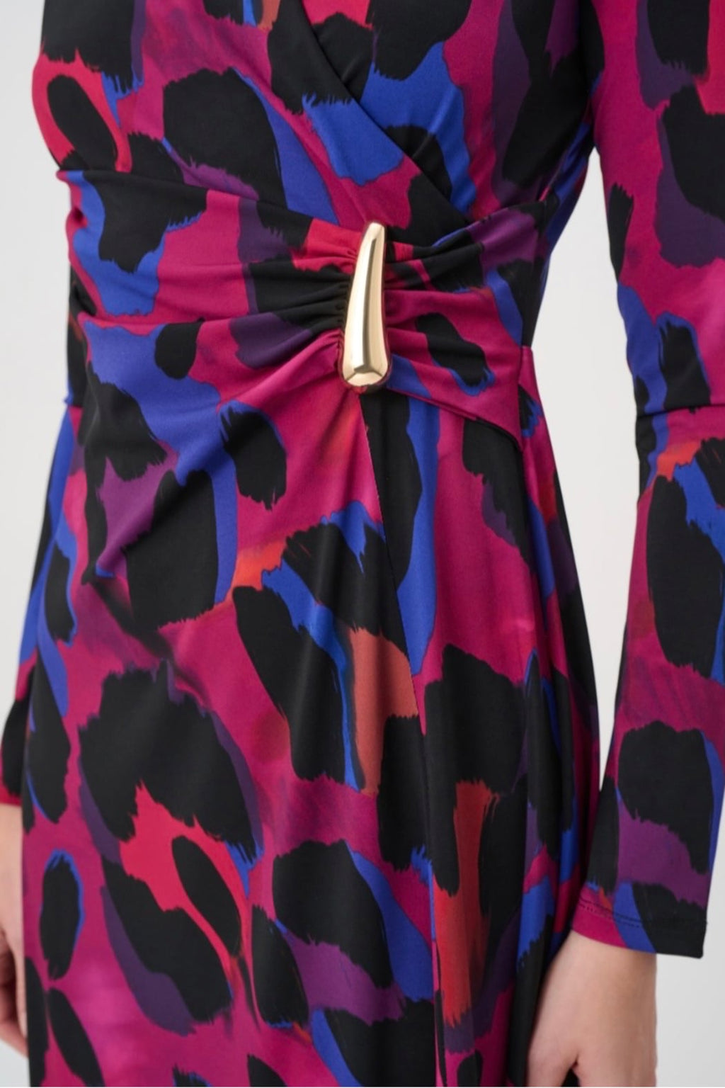 Animal Print Flowy Wrap Dress
