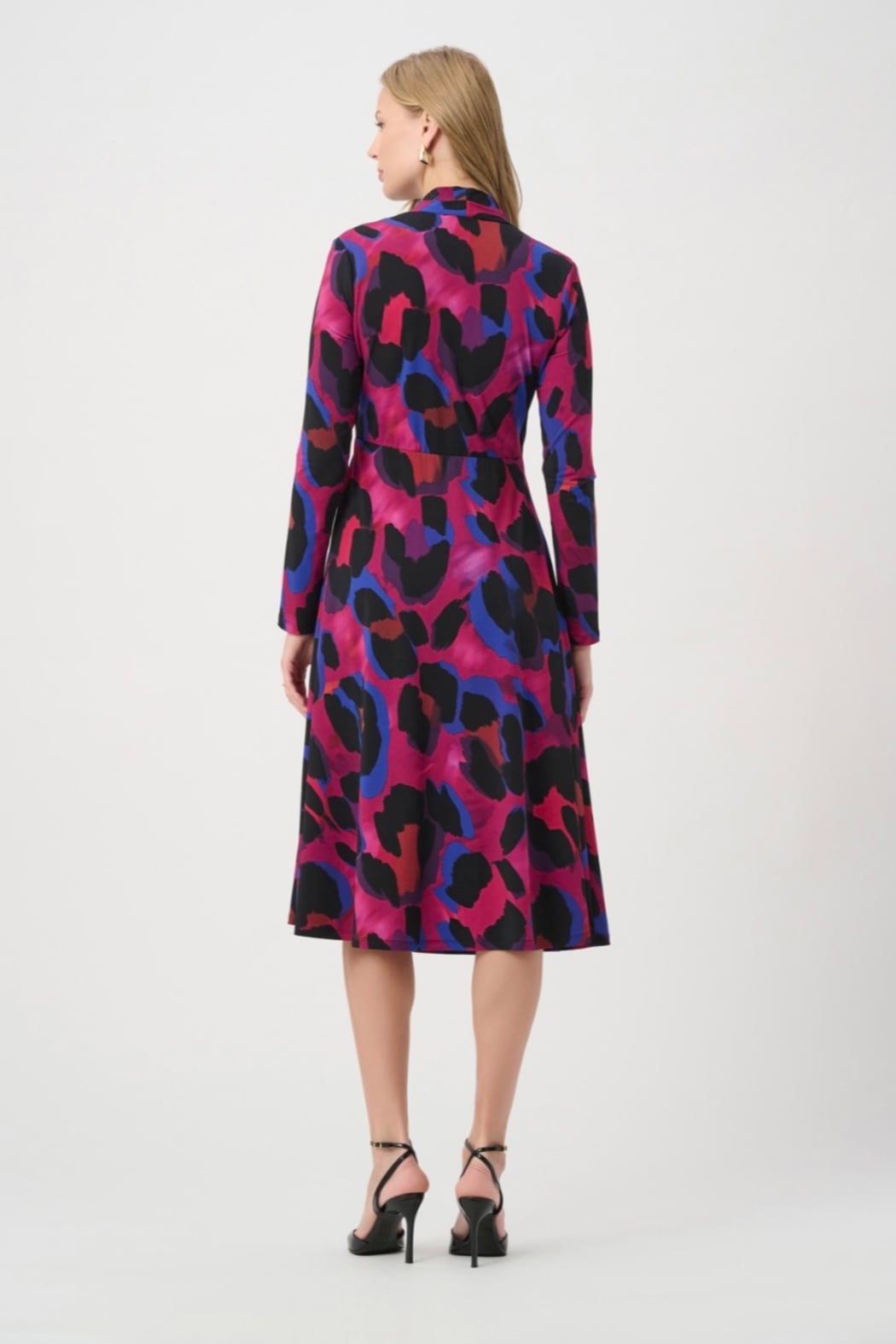 Animal Print Flowy Wrap Dress
