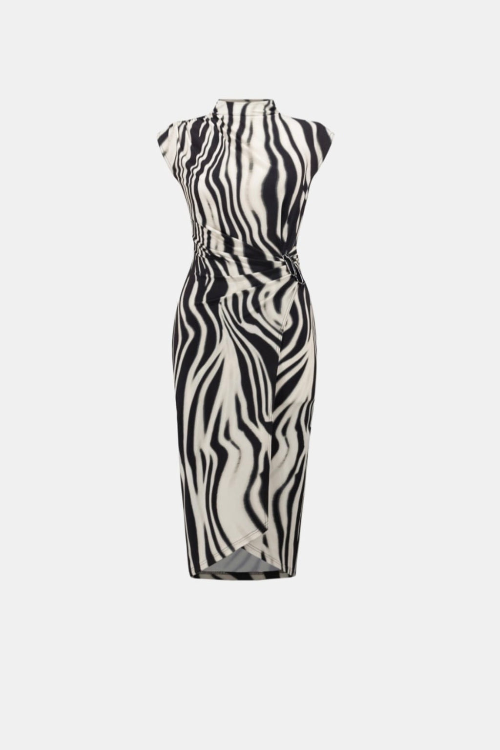 Animal Print Wrap Dress