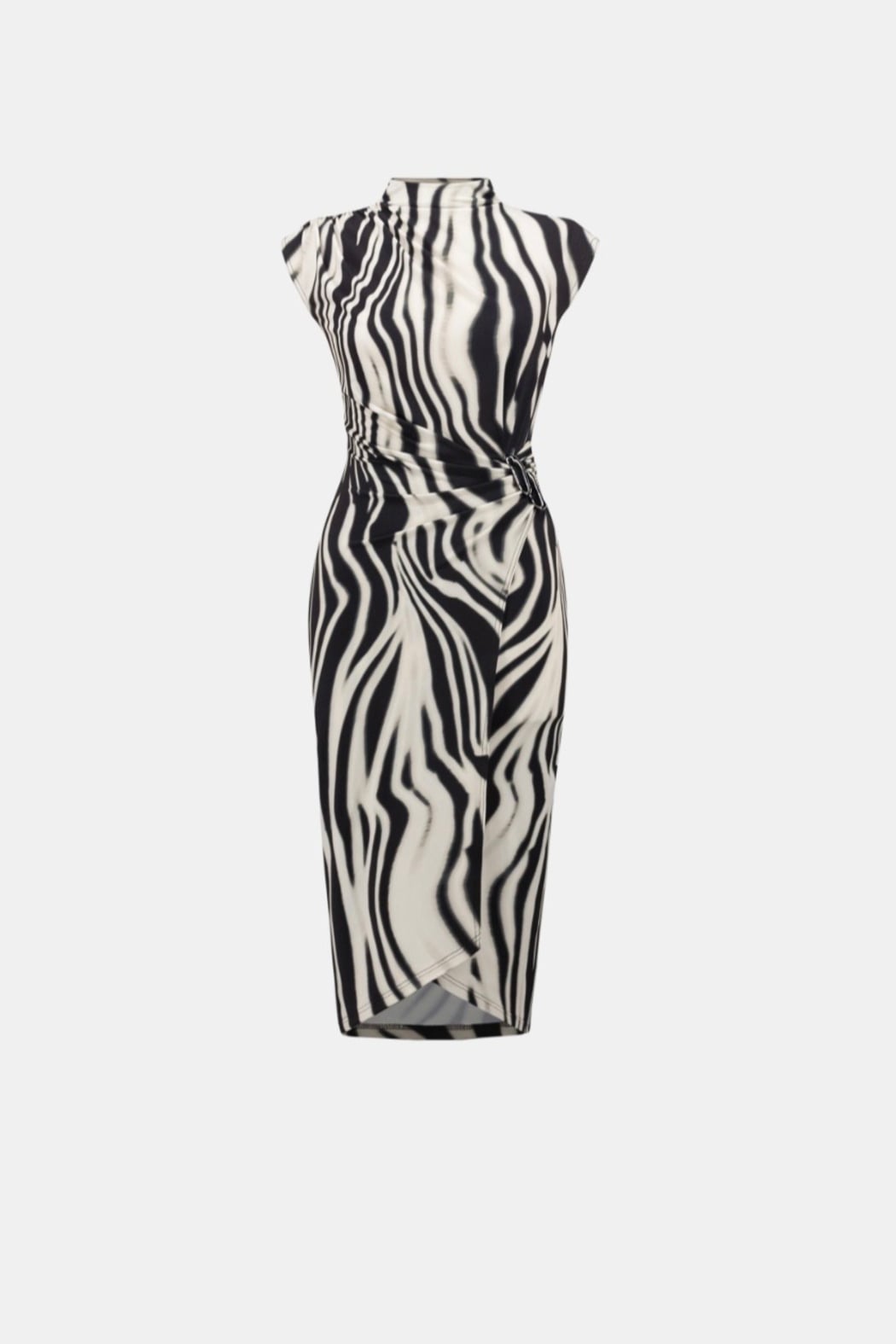 Animal Print Wrap Dress