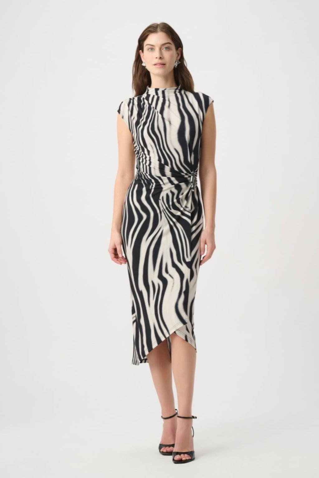 Animal Print Wrap Dress