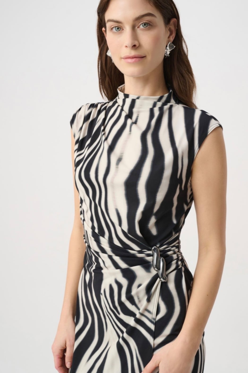 Animal Print Wrap Dress
