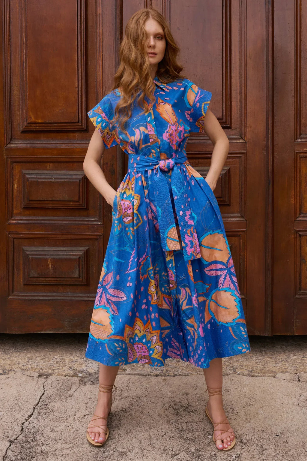 Oliphant Belted Shirt Dress
