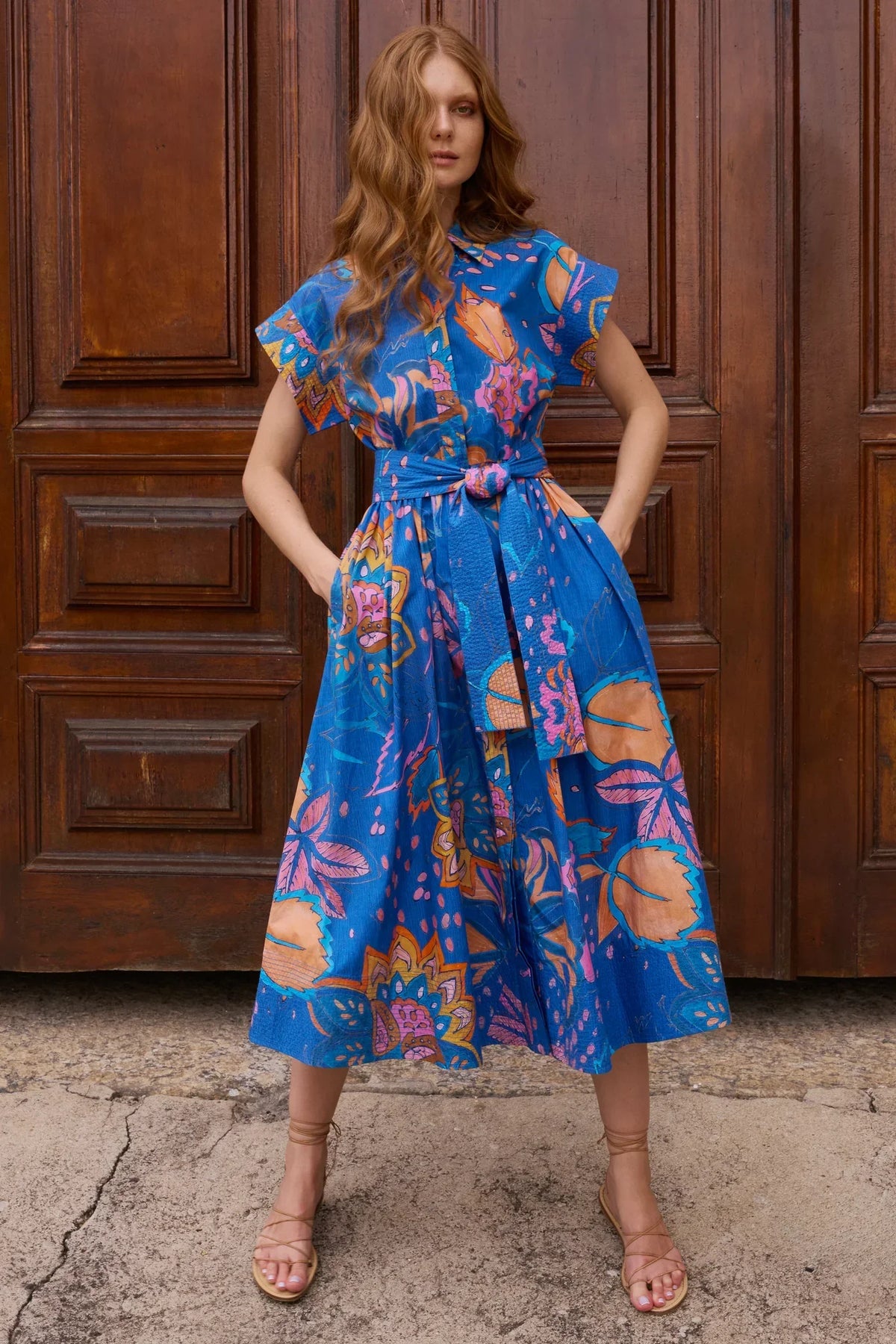 Oliphant Belted Shirt Dress