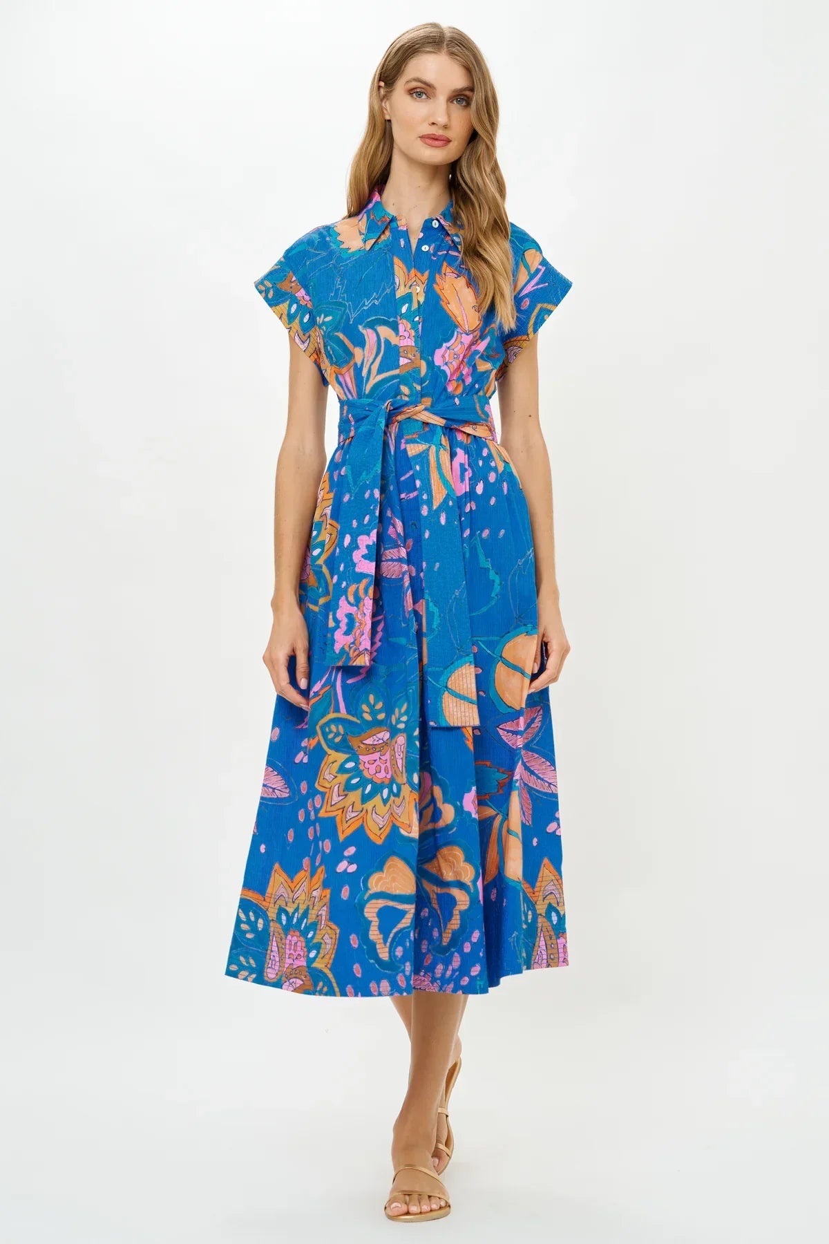 Oliphant Belted Shirt Dress