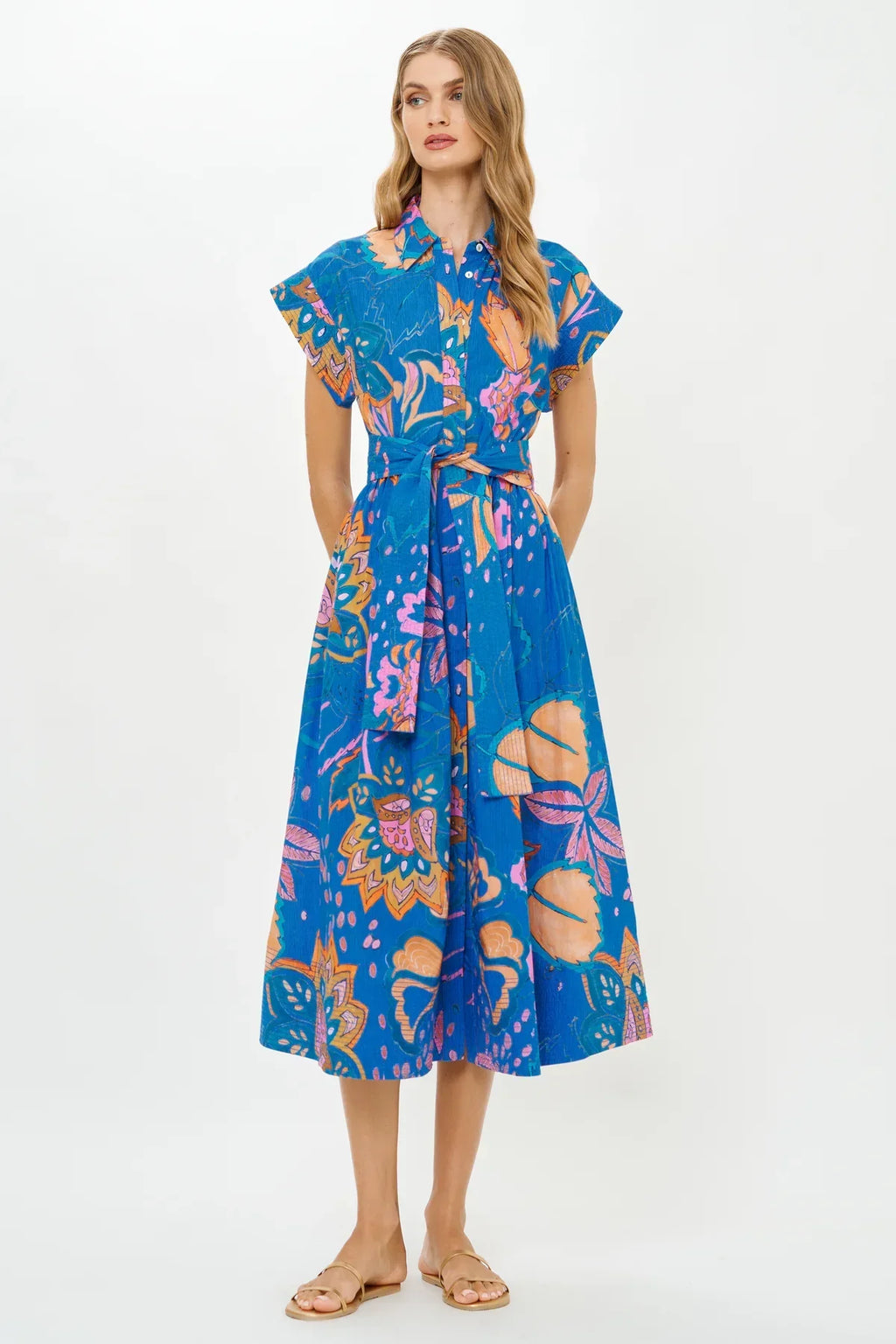 Oliphant Belted Shirt Dress
