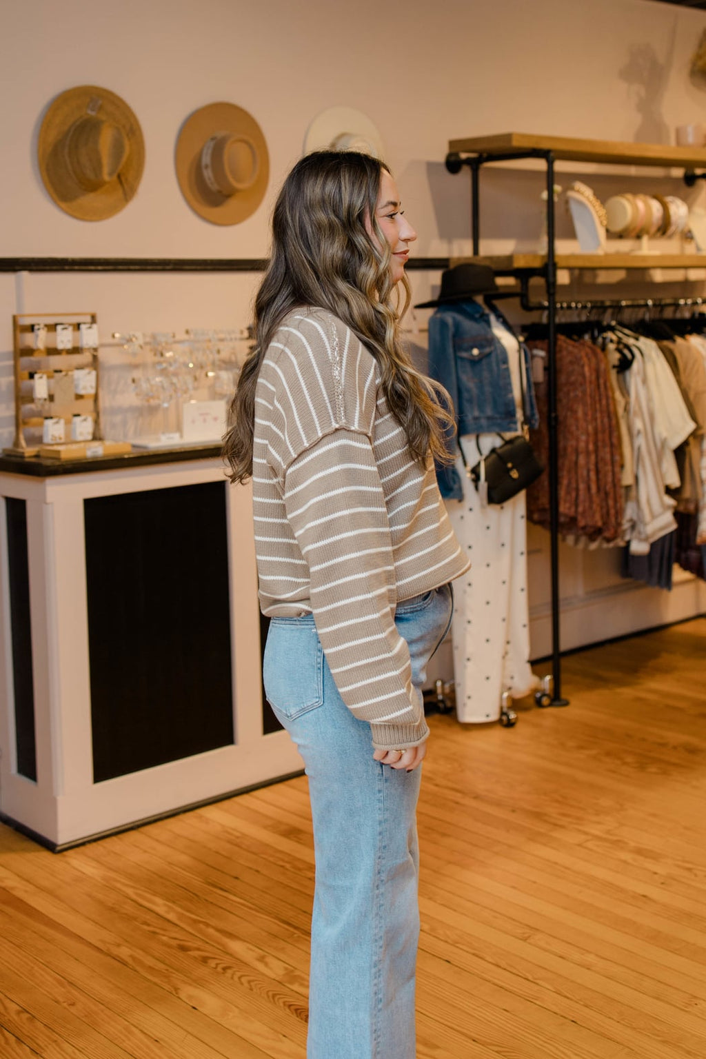Audrey Med Wash High-Rise Wide Jean