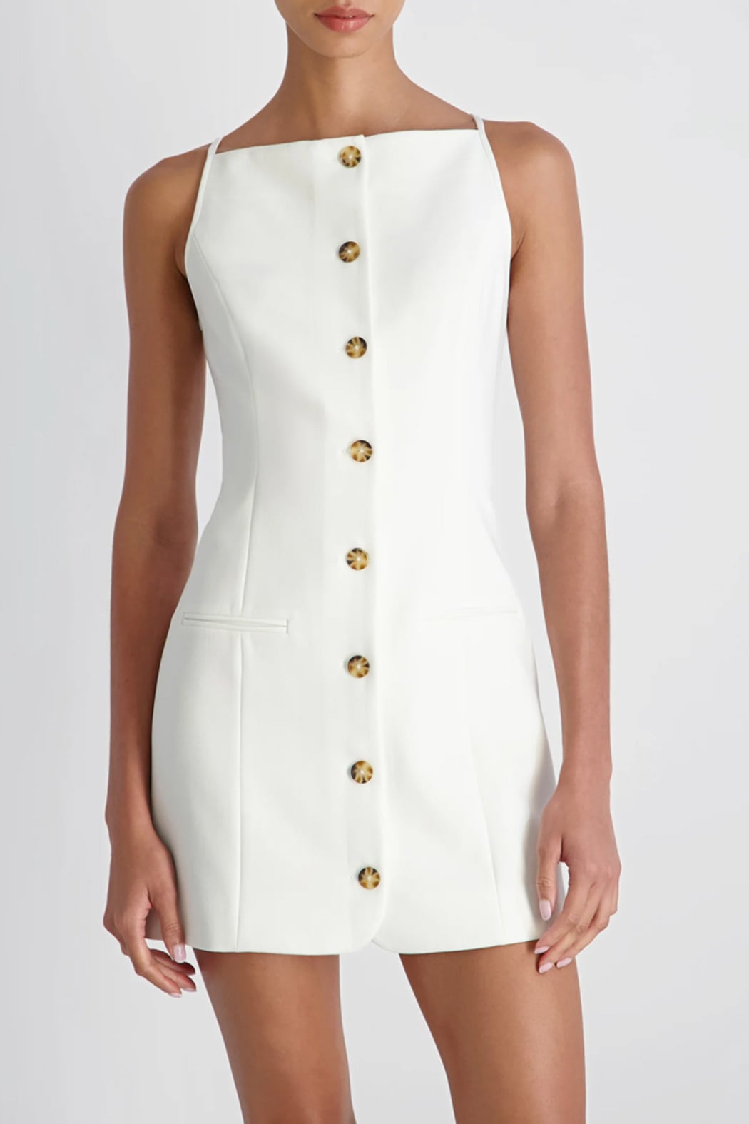 AZRA Twill Square Neck Dress