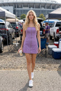 Baby Pink Strapless Mini Dress