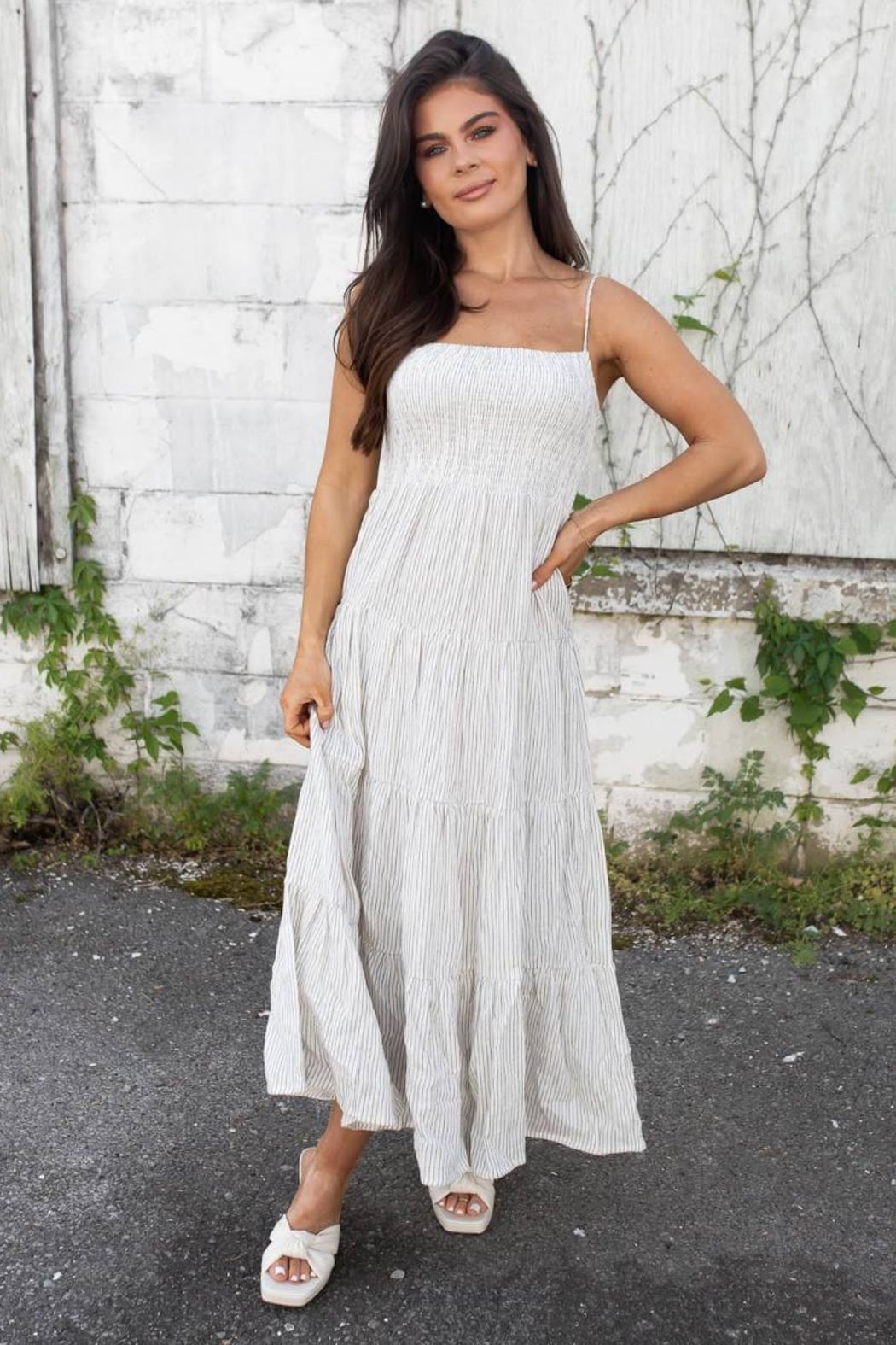 Balos Striped Maxi Dress
