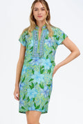 Bella Tu Eli Cap Sleeve Dress - Maui Blue