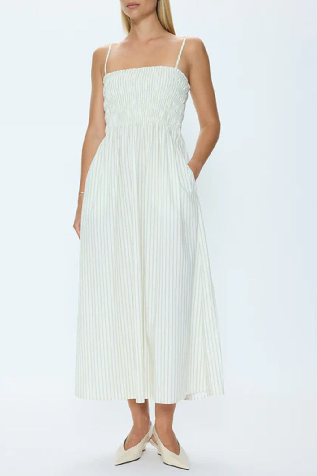 Bianca Shirred Bodice Dress