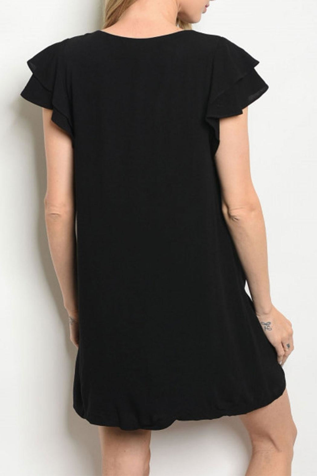 Black Ruffle Dress