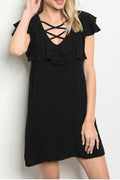 Black Ruffle Dress