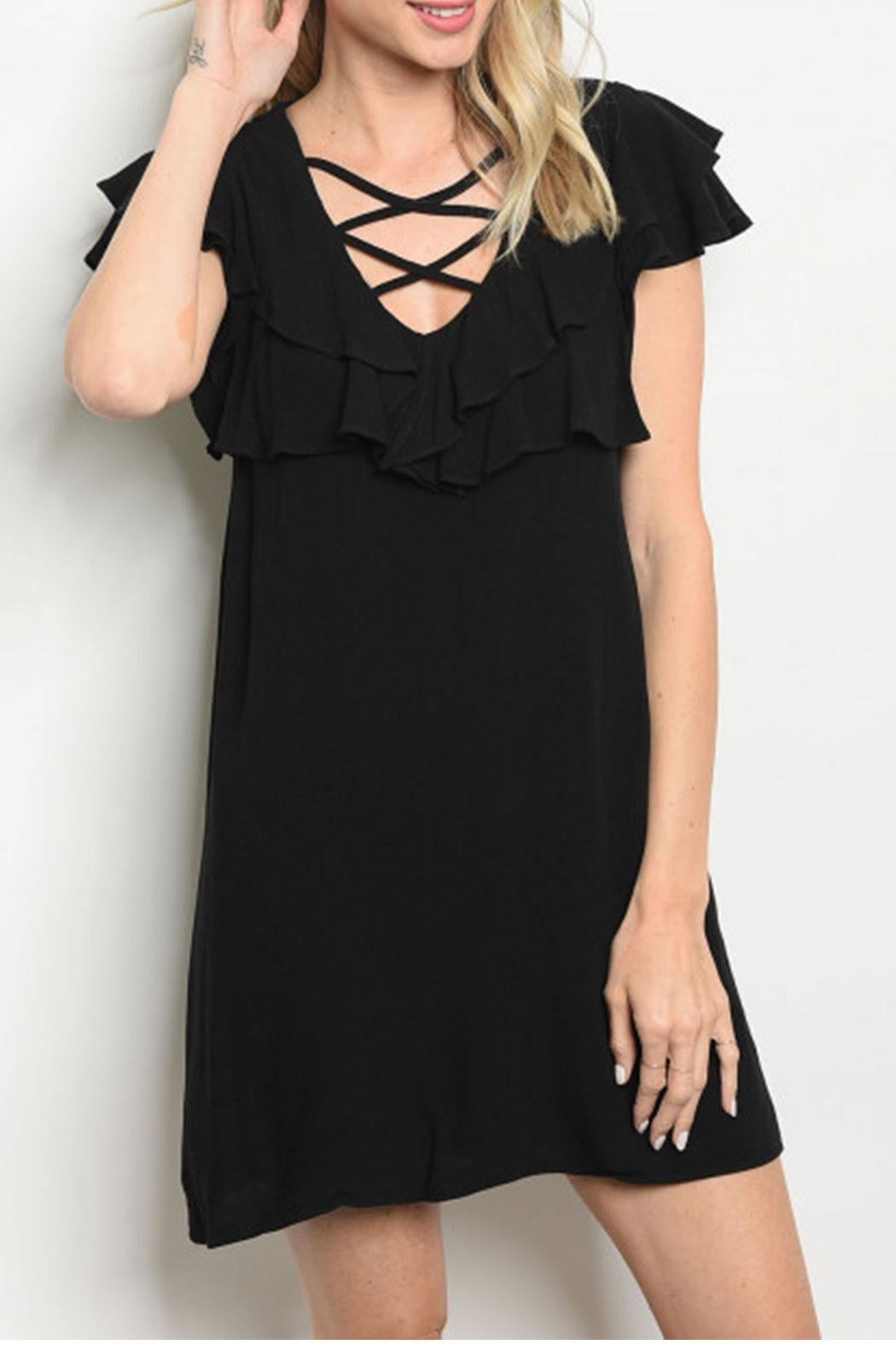 Black Ruffle Dress