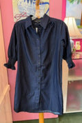Boho Chic Long Sleeve Denim Dress