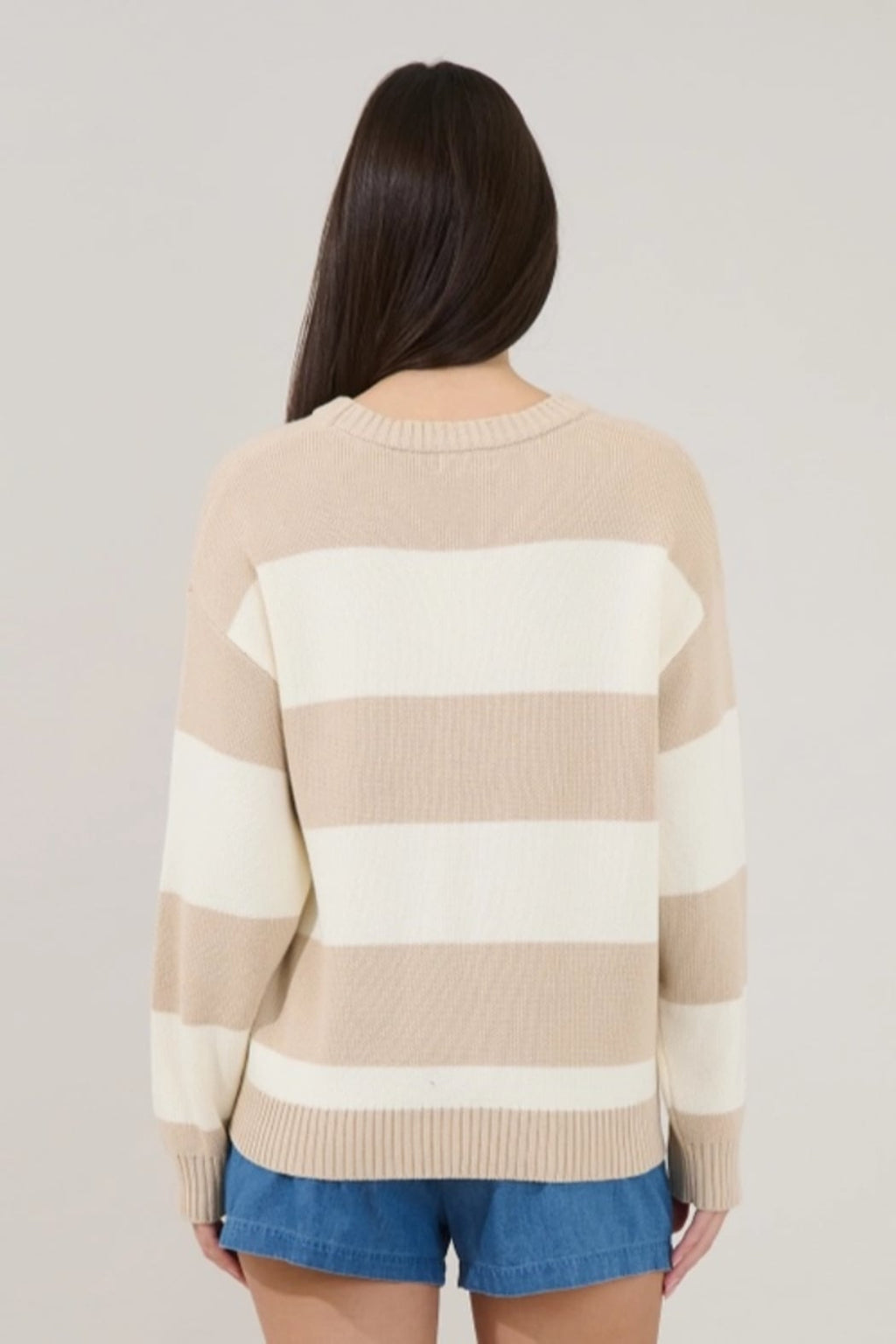 Bonjour Stripe Sweater