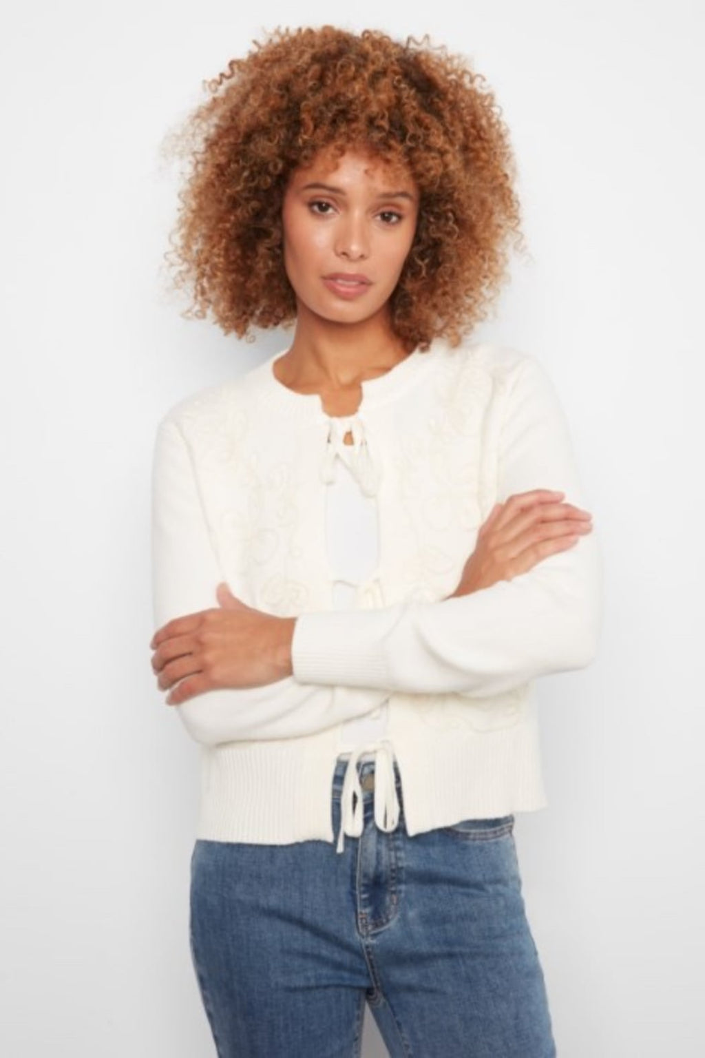 Bow Tie Knit Cardigan