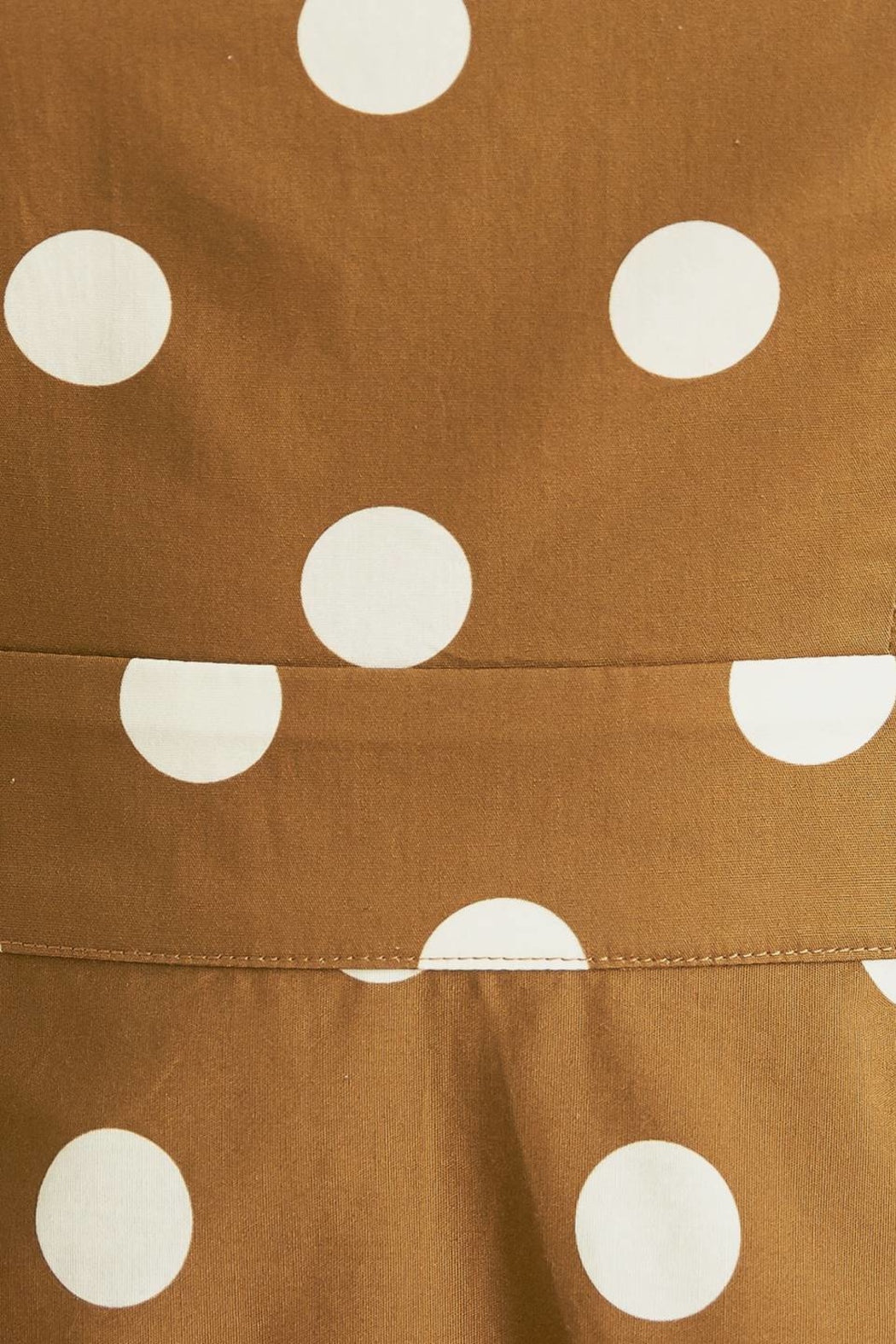 Brown/White polka dot dress