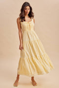 Sunny Days Cotton Sleeveless Maxi Dress (Small to Large)