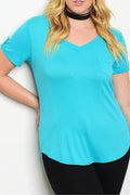 Casual V-Neck Plus
