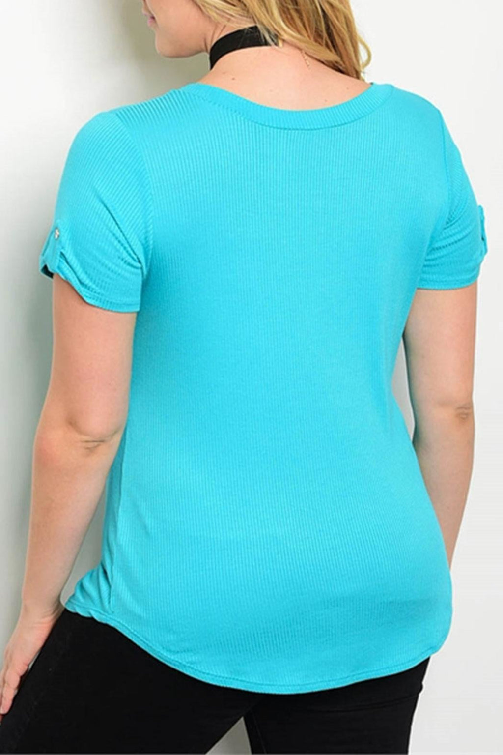 Casual V-Neck Plus