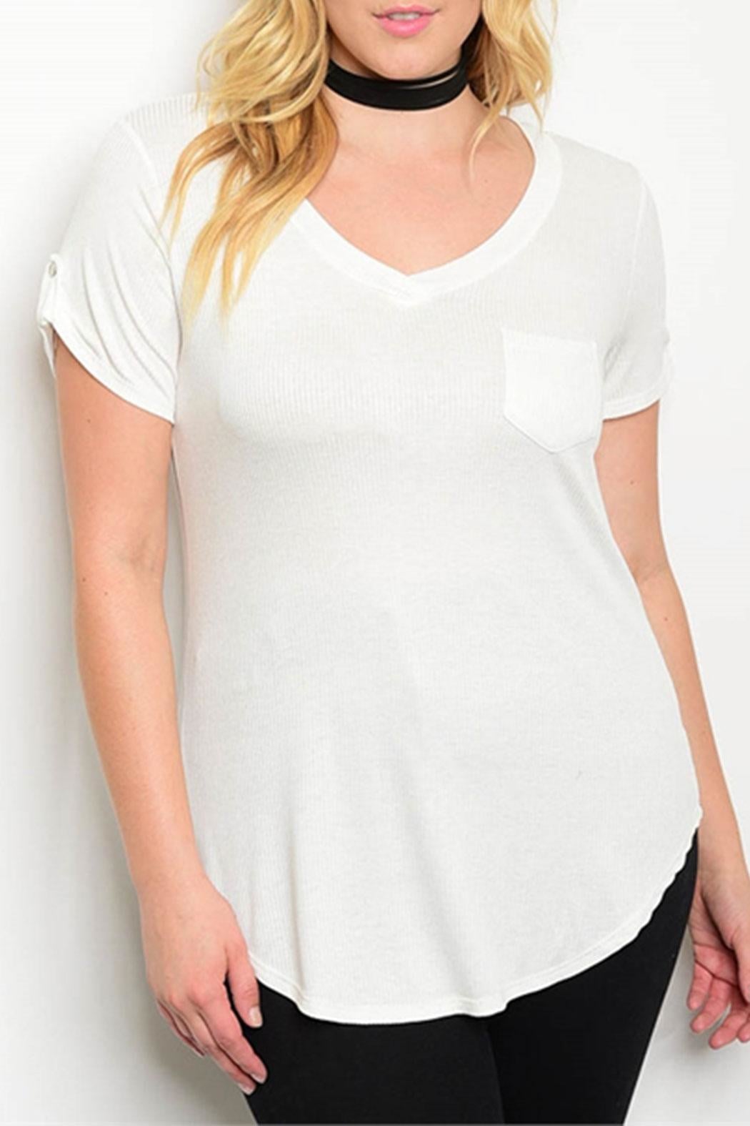 Casual V-Neck Plus