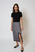 Celeste Lace And Sweater Combo Dress