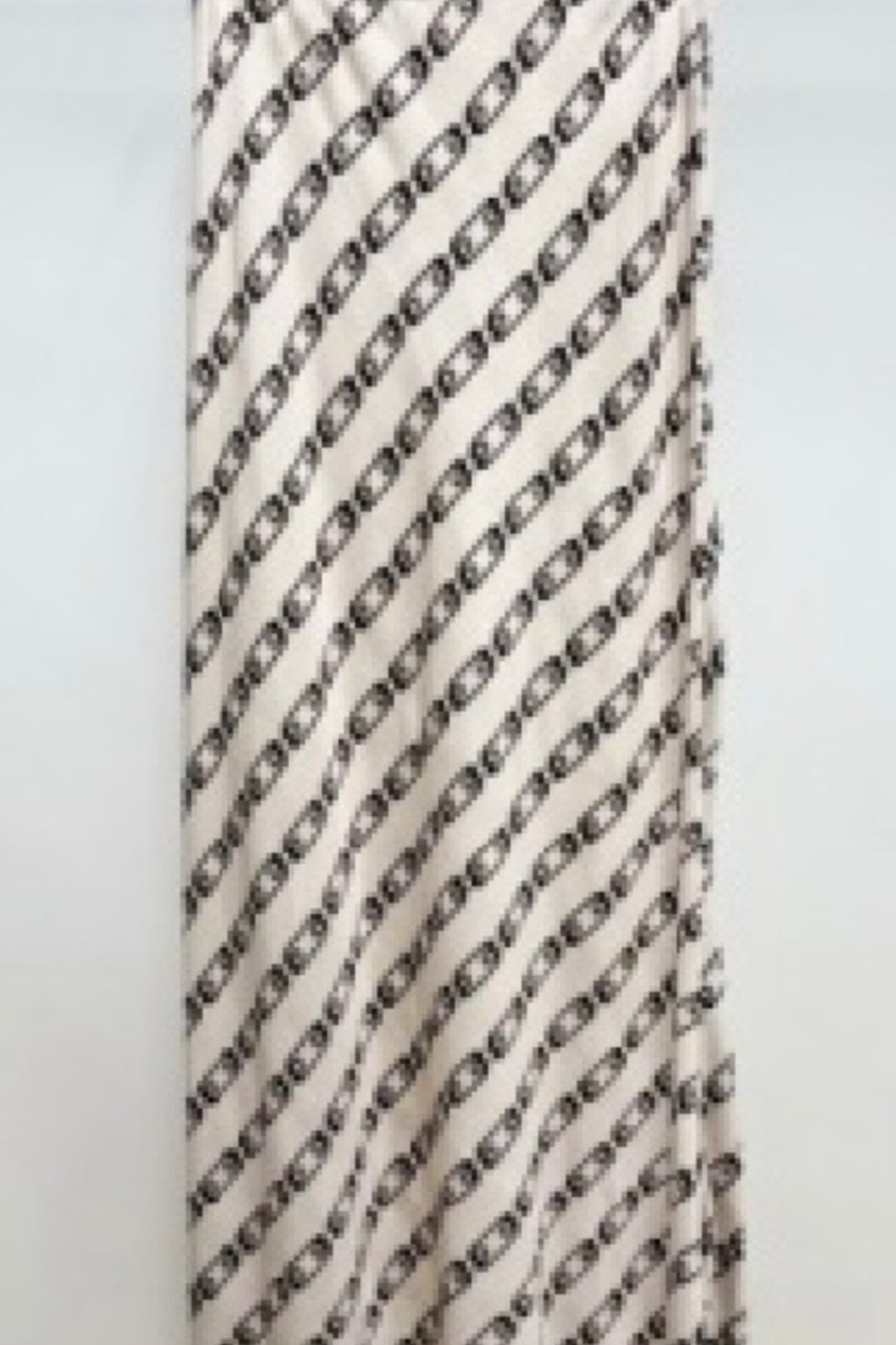 Chain Link Print Silky Maxi Skirt
