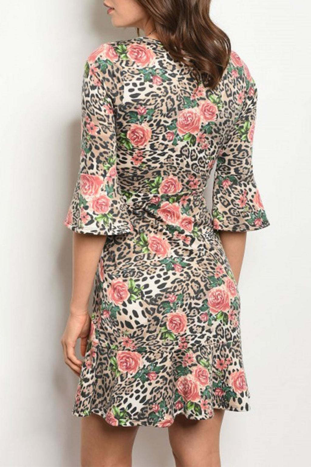 Cheetah Floral Dress