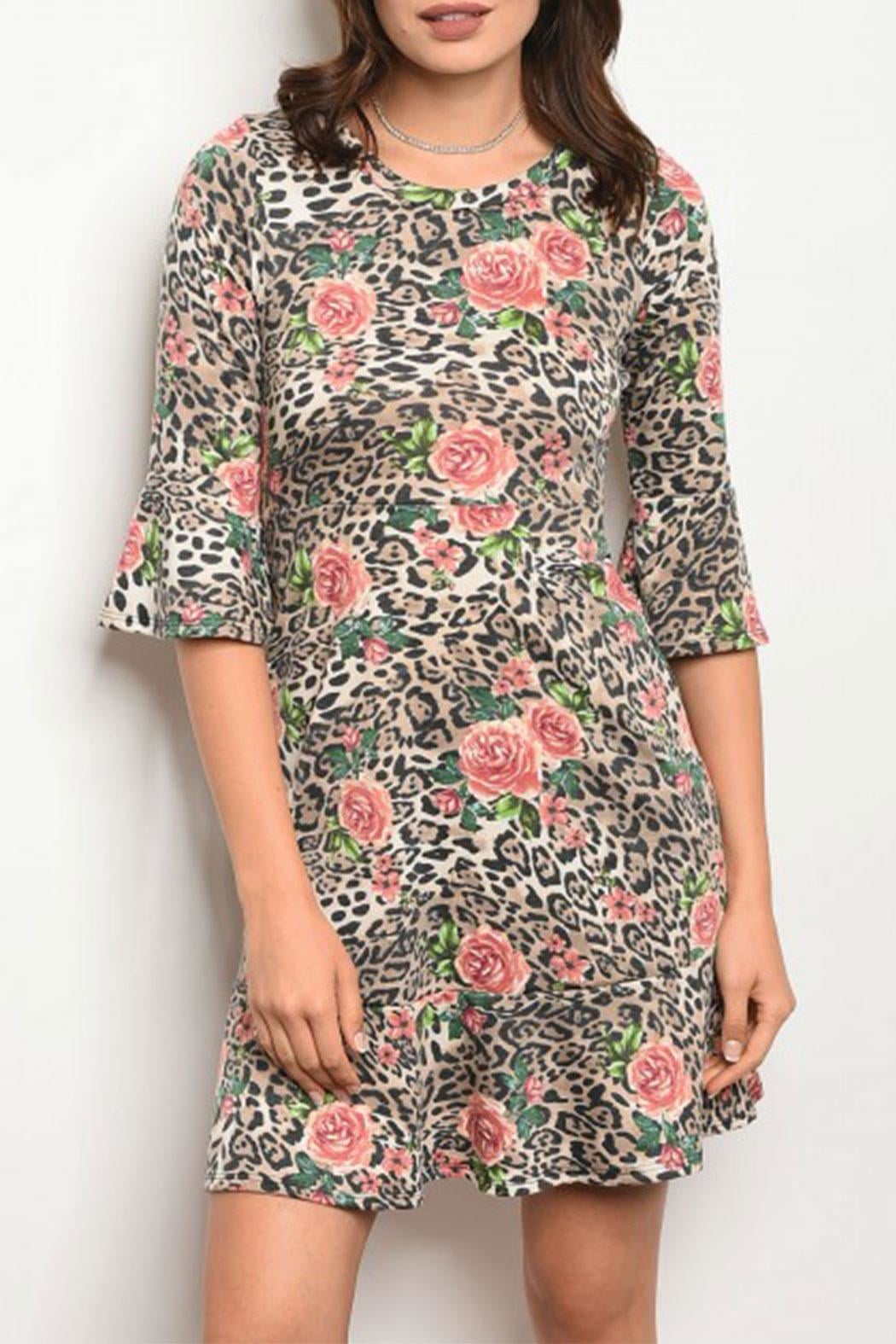 Cheetah Floral Dress